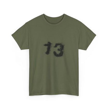 Heavy Cotton Tee with Graphic 13 - Trendy Streetwear, Casual Wear, Gift for Fans, Halloween Apparel, Unique Graphic Tee