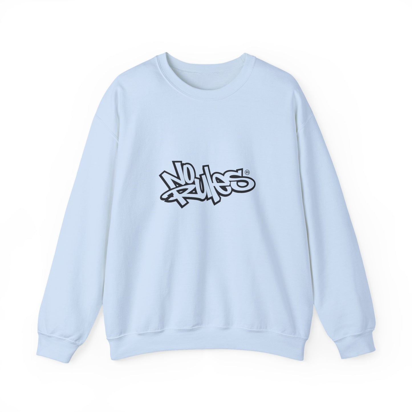No Rules Crewneck Sweatshirt, Urban Streetwear, Casual Outfit, Gift for Friends, Cozy Lounge Wear