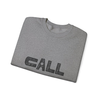 Call Graphic Unisex Crewneck Sweatshirt, Cozy Apparel, Casual Wear, Everyday Style, Gift for Friends