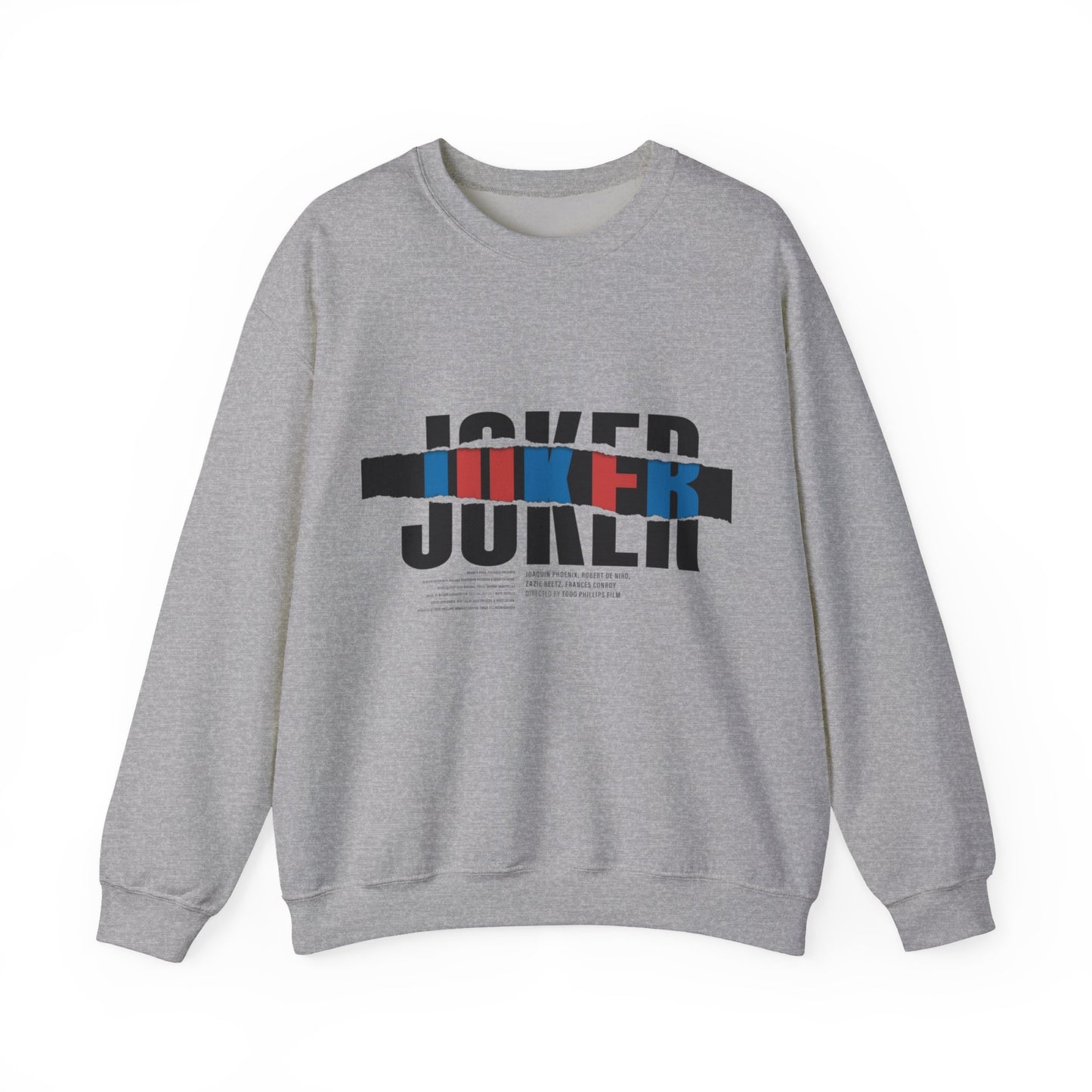 Joker Graphic Sweatshirt - Cozy Unisex Crewneck, Perfect for Casual Wear, Gifts, Movie Fans, Halloween, Streetwear