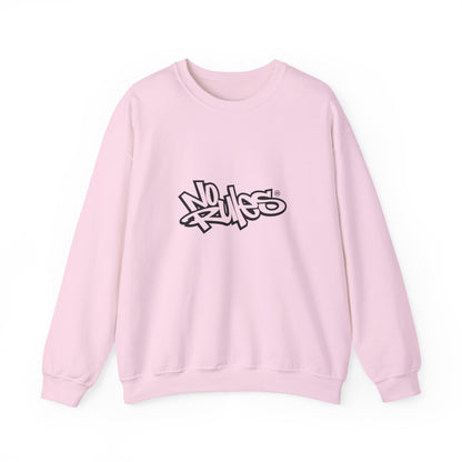 No Rules Crewneck Sweatshirt, Urban Streetwear, Casual Outfit, Gift for Friends, Cozy Lounge Wear
