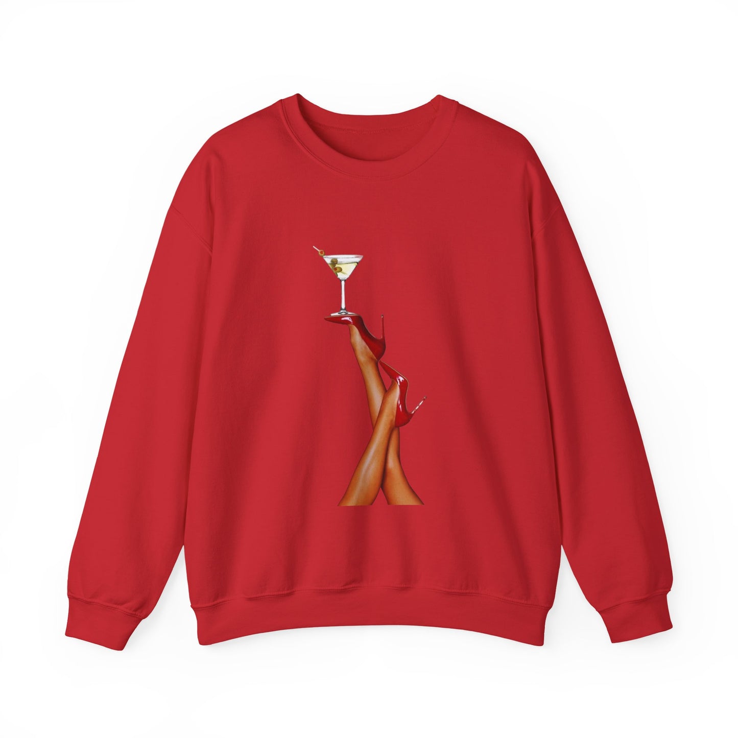 Chic Cocktail Sweatshirt | Stylish Crewneck for Night Out, Gift for Her, Women’s Fashion, Trendy Outfit, Party Wear