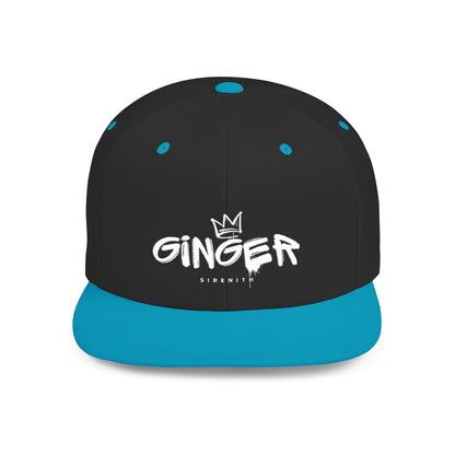 Ginger Snapback Hat, Trendy Flat Bill Cap for Casual Outfits, Stylish Gift for Ginger Lovers, Streetwear Accessory for All Occasions