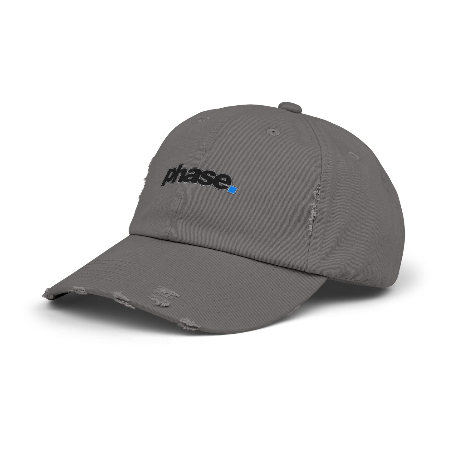 Distressed Cap with 'phase.' Design | Casual Fashion Hat, Trendy Sun Hat, Gift Idea, Vintage Style, Everyday Wear