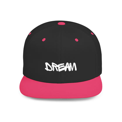 Dream Big Flat Bill Snapback, Trendy Cap for Dreamers, Perfect Gift for Graduates, Casual Accessories, Summer Essentials
