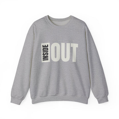 Inside Out Unisex Crewneck Sweatshirt - Cozy Apparel for Casual Days, Perfect Gift for Friends, Trendy Streetwear, Unique Style