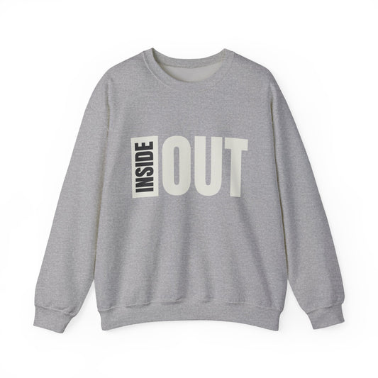 Inside Out Unisex Crewneck Sweatshirt - Cozy Apparel for Casual Days, Perfect Gift for Friends, Trendy Streetwear, Unique Style