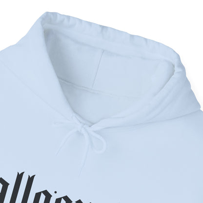 Halloween Hooded Sweatshirt, Halloqueen Pullover, Unisex Fall Apparel, Cozy Halloween Outfit, Spooky Season Gift