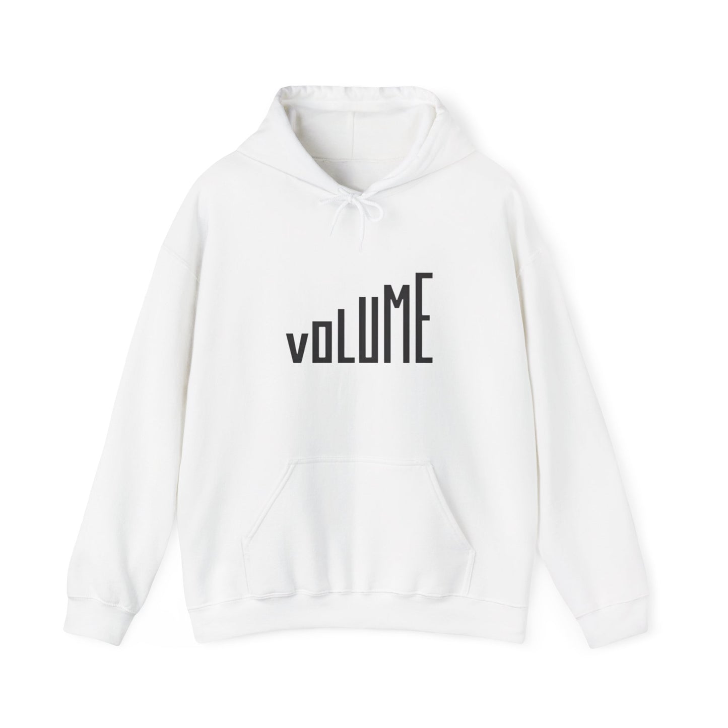 Volume Graphic Unisex Hoodie, Cozy Sweatshirt, Casual Wear, Music Lover Gift, Trendy Streetwear, Lounge Hoodie