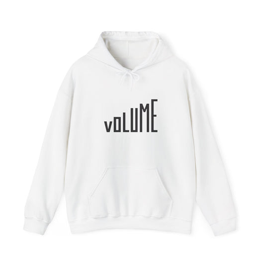 Volume Graphic Unisex Hoodie, Cozy Sweatshirt, Casual Wear, Music Lover Gift, Trendy Streetwear, Lounge Hoodie