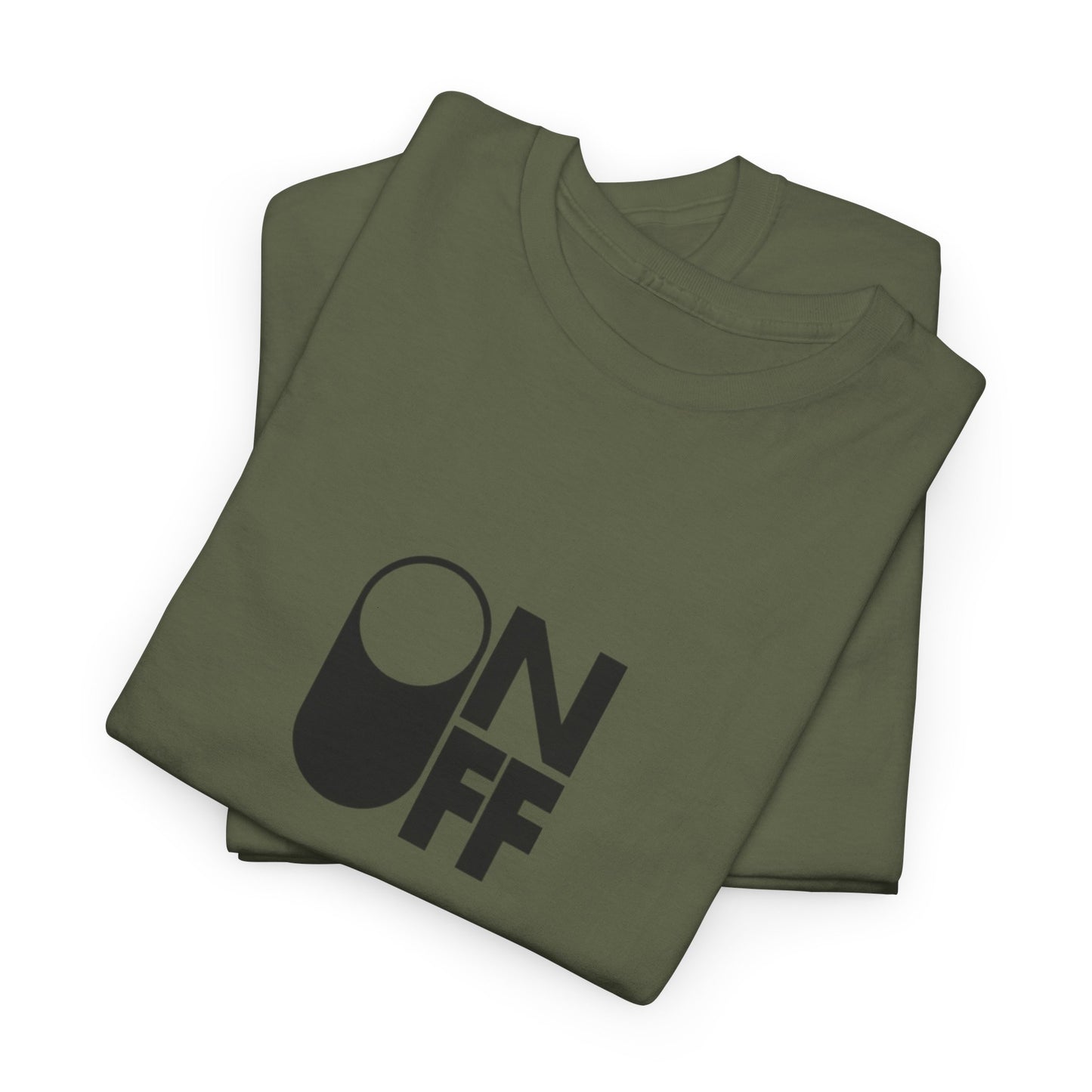 ON/OFF Heavy Cotton Tee - Perfect Gift for Tech Lovers, Casual Wear, Gamer Shirt, Everyday Comfort
