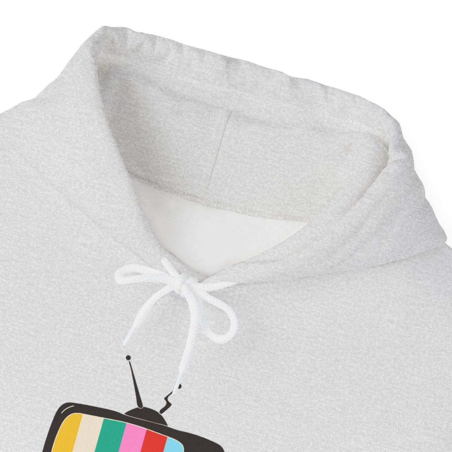 Retro TV Graphic Unisex Hoodie, Vintage Sweater, Cozy Fun Sweatshirt, Gift for Gamers, Movie Lovers, Perfect for Fall