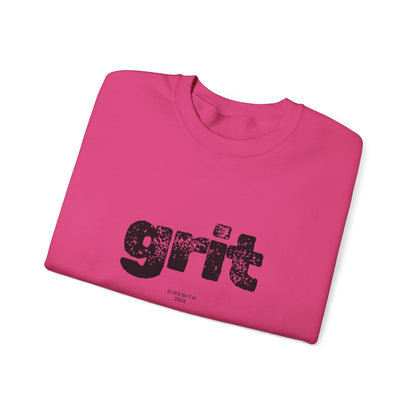 Grit Inspirational Crewneck Sweatshirt | Cozy Unisex Pullover, Motivational Gift, Perfect for Fall, Self-Care Apparel, Casual Everyday Wear