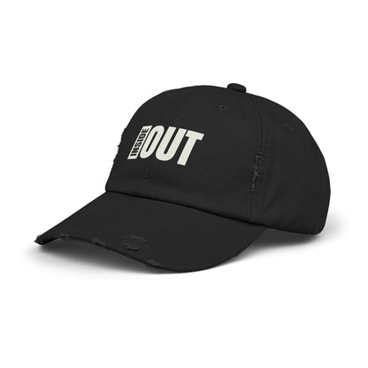 Distressed Cap with 'INSIDE OUT' Design – Trendy Unisex Hat for Casual Wear, Outdoor Adventures, Gifts, Festivals, Everyday Style