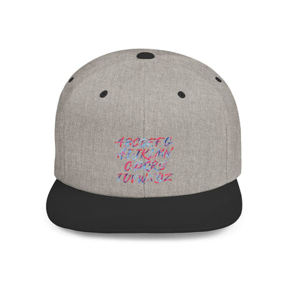 Trendy Flat Bill Snapback Hat, Casual Streetwear Cap, Hip Hop Accessory, Unisex Headwear, Perfect for Festivals and Everyday Style