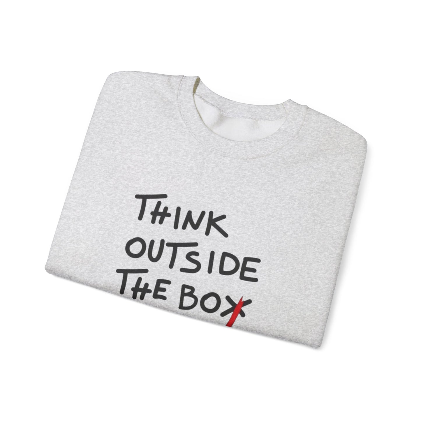 Creative Thinking Sweatshirt, Gift for Entrepreneurs, Cozy Crewneck, Motivational Apparel, Perfect for Casual Days