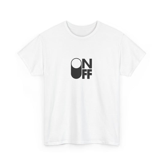 ON/OFF Heavy Cotton Tee - Perfect Gift for Tech Lovers, Casual Wear, Gamer Shirt, Everyday Comfort