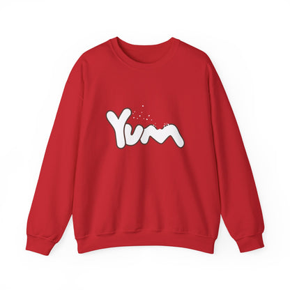 Yummy Vibes Crewneck Sweatshirt | Unisex Cool Fashion Gift, Cozy Loungewear, Foodie Apparel, Fun Kitchen Wear, Casual Everyday Style