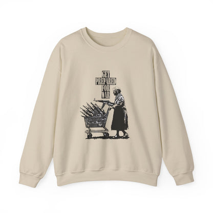 Vintage-Inspired Unisex Sweatshirt with 'Get Prepared for...' Design, Cozy Gift for Her, Him, Holidays, Casual Wear, Nostalgic Vibe