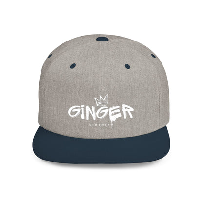 Ginger Snapback Hat, Trendy Flat Bill Cap for Casual Outfits, Stylish Gift for Ginger Lovers, Streetwear Accessory for All Occasions
