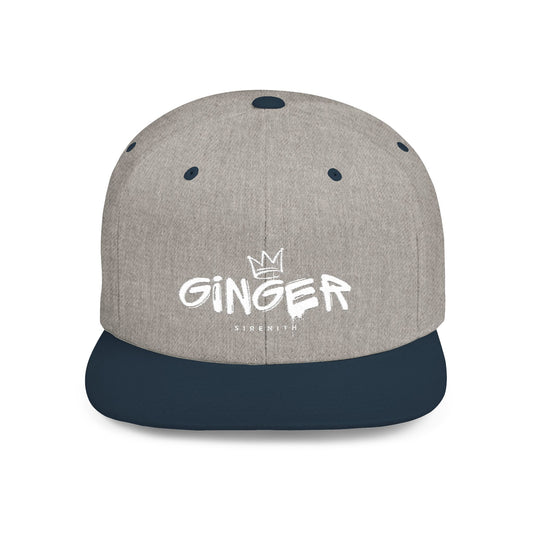 Ginger Snapback Hat, Trendy Flat Bill Cap for Casual Outfits, Stylish Gift for Ginger Lovers, Streetwear Accessory for All Occasions