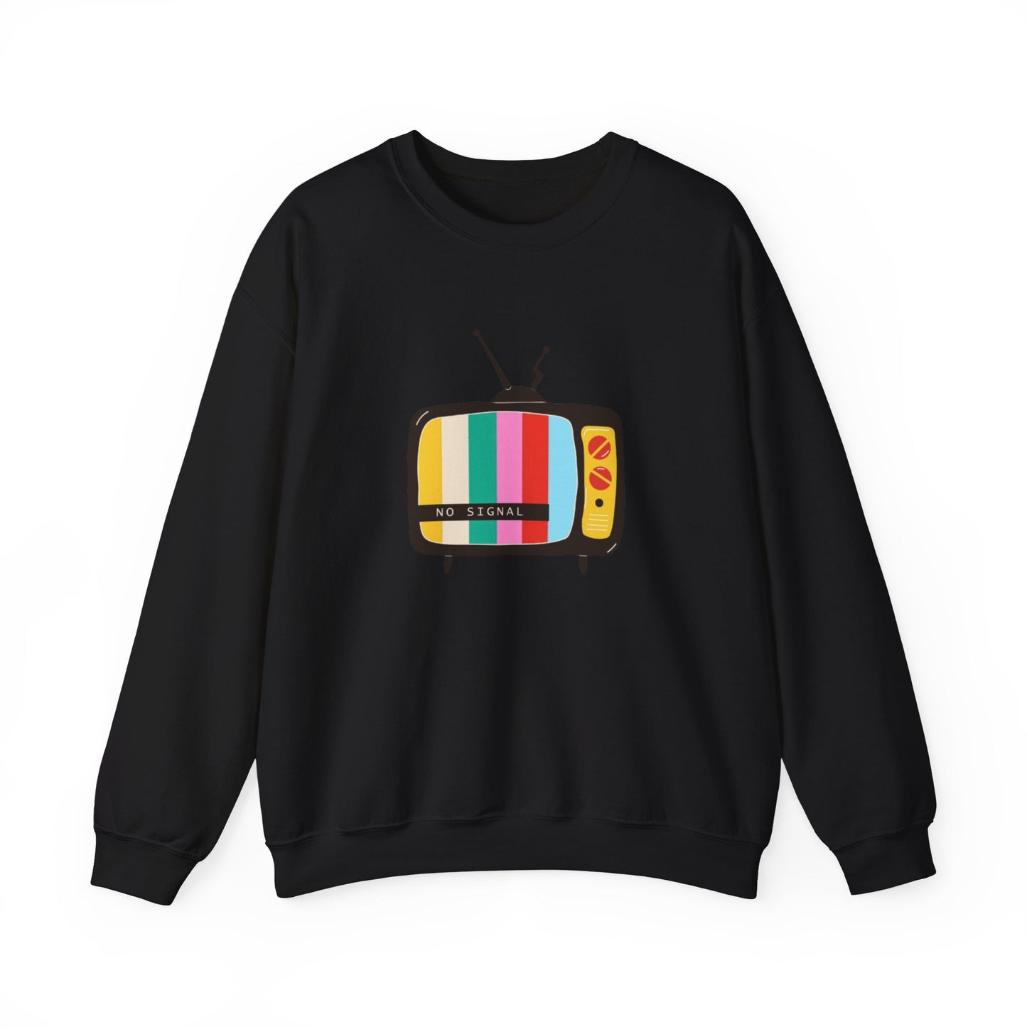 Retro TV Crewneck Sweatshirt, Cozy Casualwear, Perfect for Movie Nights, Gift for Media Lovers, Vintage Aesthetic, Unisex Apparel