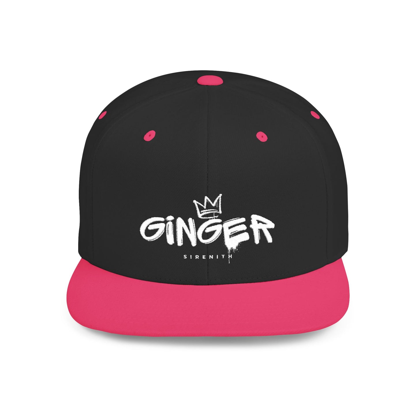 Ginger Snapback Hat, Trendy Flat Bill Cap for Casual Outfits, Stylish Gift for Ginger Lovers, Streetwear Accessory for All Occasions