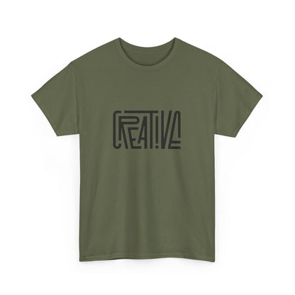 Creative Vibes Heavy Cotton Tee, Artistic T-Shirt for Creatives, Gift for Artists, Daily Wear, Inspiration Tee