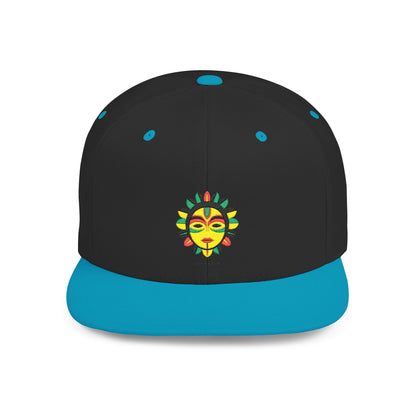 Sunshine Embroidered Flat Bill Snapback Cap - Summer Hat, Outdoor Gear, Festival Accessory, Unique Gift, Stylish Hat