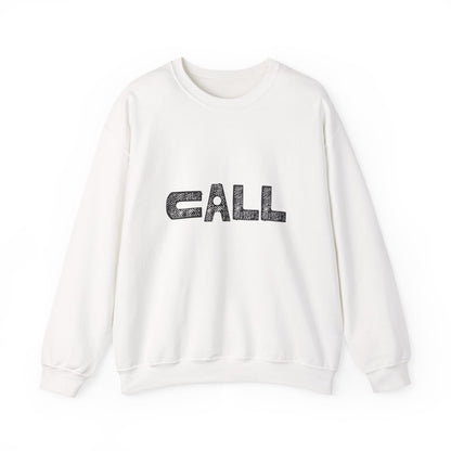Call Graphic Unisex Crewneck Sweatshirt, Cozy Apparel, Casual Wear, Everyday Style, Gift for Friends