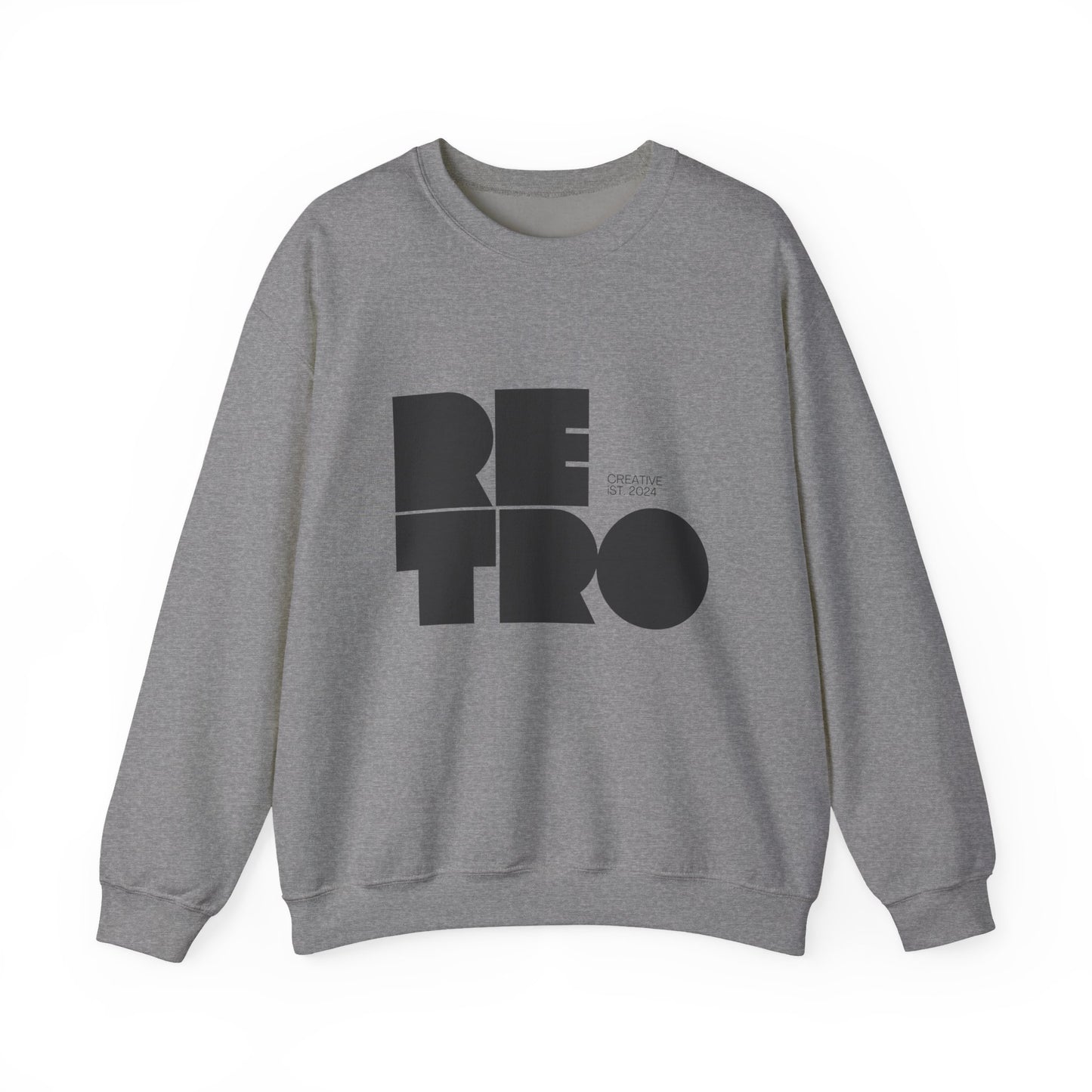 Retro Unisex Heavy Blend Crewneck Sweatshirt, Vintage Style Sweatshirt, Cozy Graphic Crew Neck, Gift for Him or Her, Stylish Casual Wear