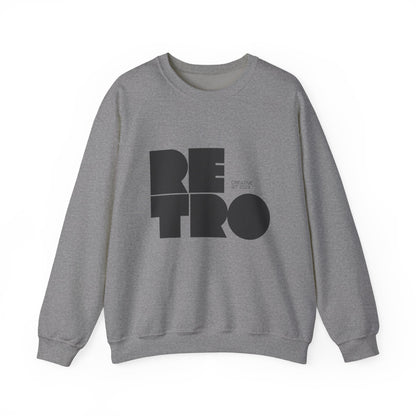 Retro Unisex Heavy Blend Crewneck Sweatshirt, Vintage Style Sweatshirt, Cozy Graphic Crew Neck, Gift for Him or Her, Stylish Casual Wear