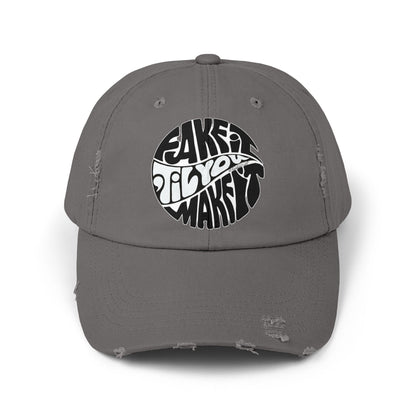 Retro Distressed Cap: Casual Fashion Statement, Gift for Him/Her, Everyday Wear, Trendy Headwear, Perfect for Outdoor Activities