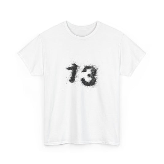 Heavy Cotton Tee with Graphic 13 - Trendy Streetwear, Casual Wear, Gift for Fans, Halloween Apparel, Unique Graphic Tee