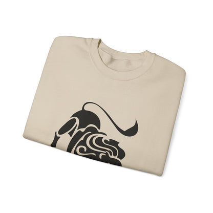 Fierce Lion Crewneck Sweatshirt | Unisex Heavy Blend for Everyday Comfort, Casual Fashion, Gift for Animal Lovers, Cool Sweatshirt