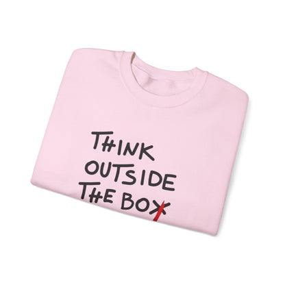 Creative Thinking Sweatshirt, Gift for Entrepreneurs, Cozy Crewneck, Motivational Apparel, Perfect for Casual Days