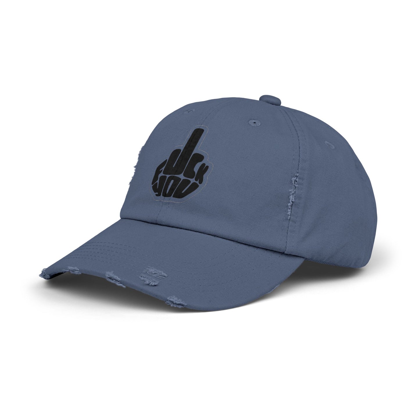 Distressed Attitude Cap, Casual Wear, Gift for Friends, Stylish Headwear, Beach Accessory, Trendy Baseball Cap