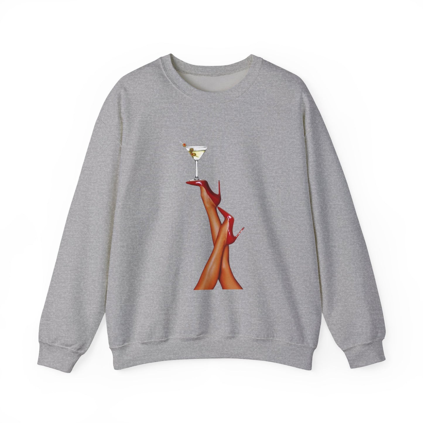 Chic Cocktail Sweatshirt | Stylish Crewneck for Night Out, Gift for Her, Women’s Fashion, Trendy Outfit, Party Wear