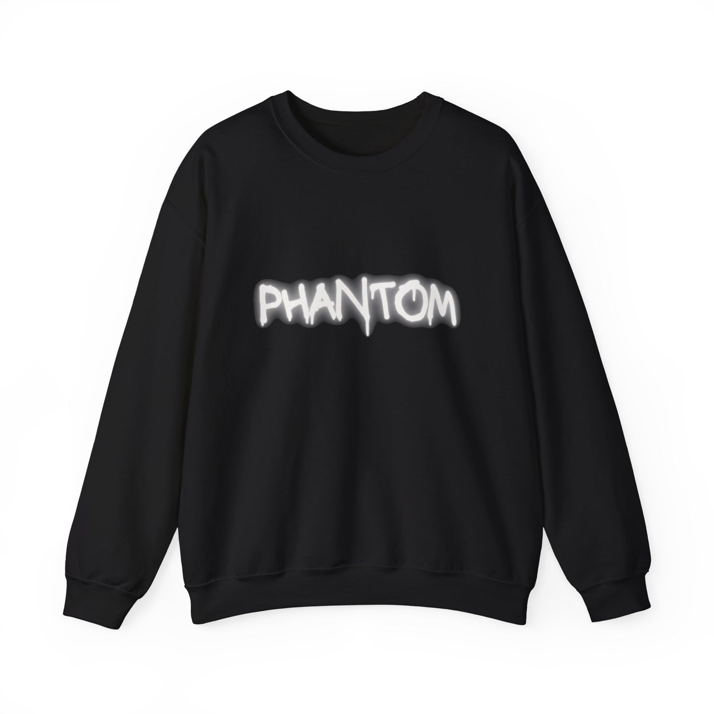 Phantom Unisex Crewneck Sweatshirt, Cozy Fashion, Casual Wear, Halloween Apparel, Gift for Ghost Lovers, Comfortable Everyday