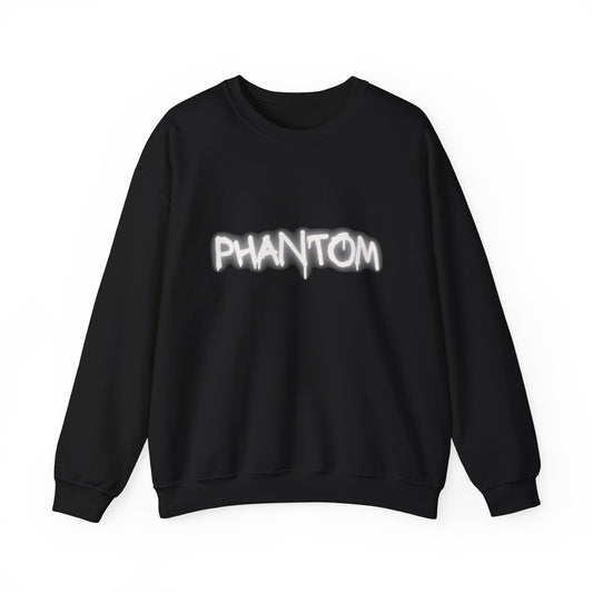 Phantom Unisex Crewneck Sweatshirt, Cozy Fashion, Casual Wear, Halloween Apparel, Gift for Ghost Lovers, Comfortable Everyday