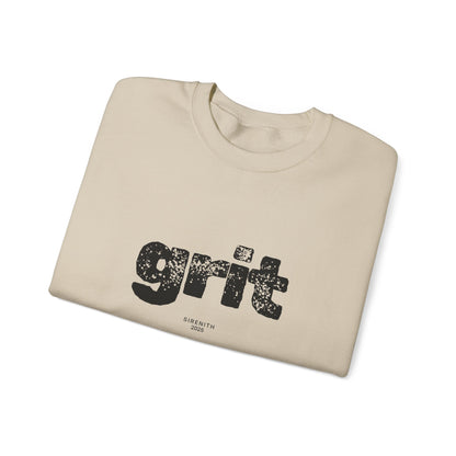 Grit Inspirational Crewneck Sweatshirt | Cozy Unisex Pullover, Motivational Gift, Perfect for Fall, Self-Care Apparel, Casual Everyday Wear