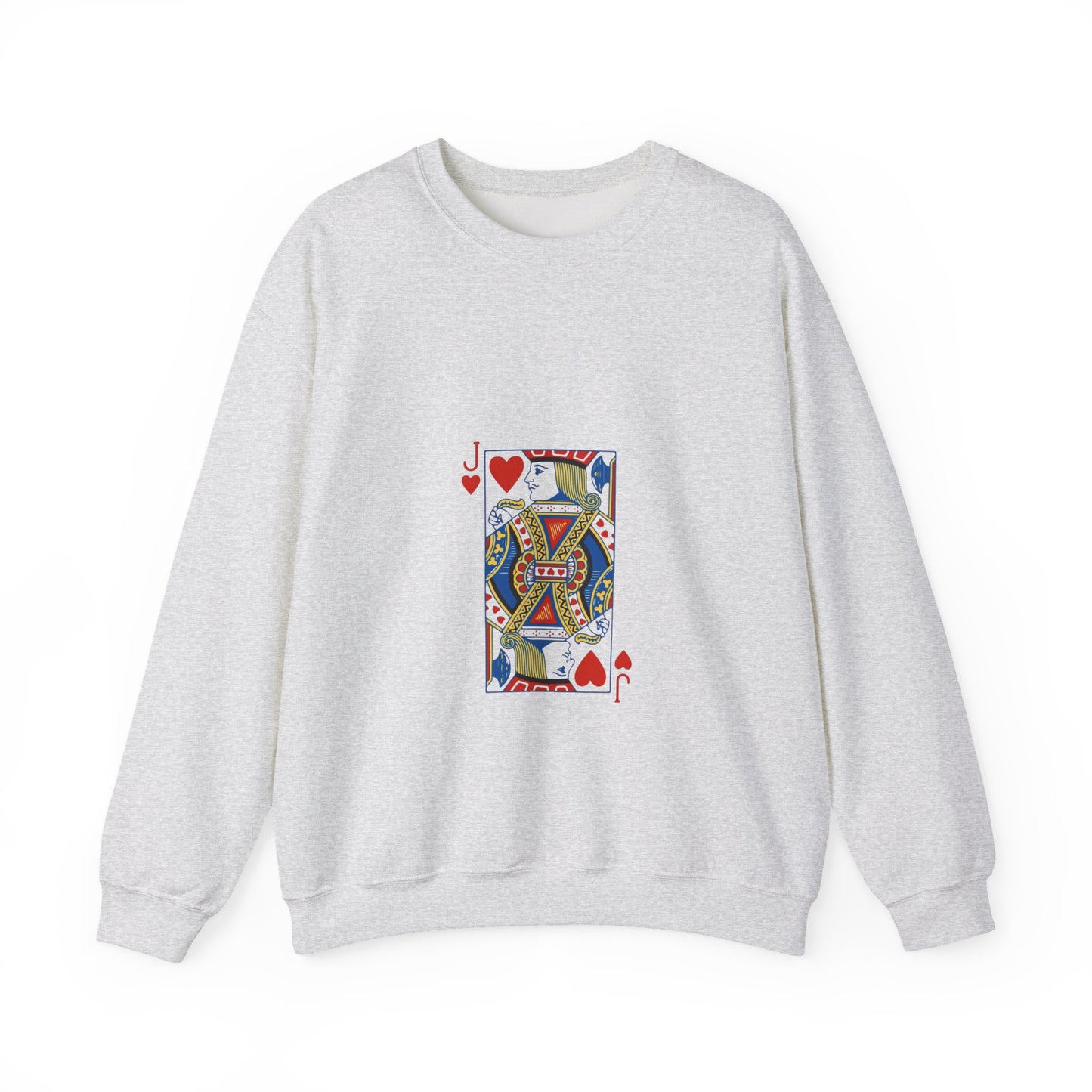 Playing Card Inspired Unisex Sweatshirt | Cozy Gift for Card Lovers, Gamers, Birthdays, Casual Wear, Unique Sweatshirt