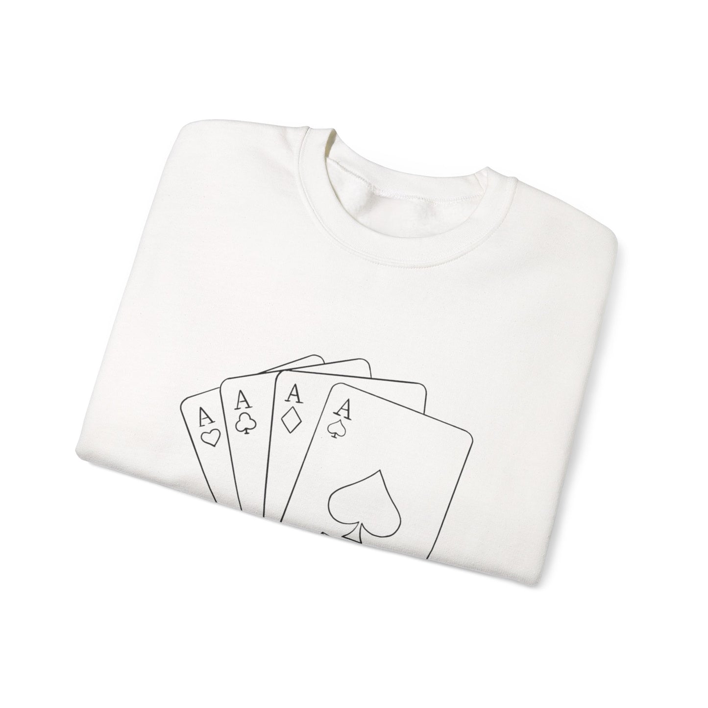 Ace of Spades Crewneck Sweatshirt - Cozy Gambling Sweatshirt for Game Night, Unisex Casual Wear, Poker Gift, Betting Apparel, Fun