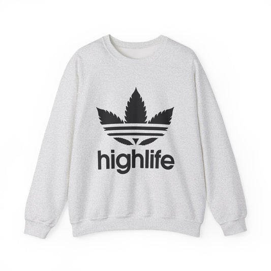 Highlife Crewneck Sweatshirt | Unisex Heavy Blend, Cozy Streetwear, Casual Outfit, Gift for Him/Her, Trendy Apparel