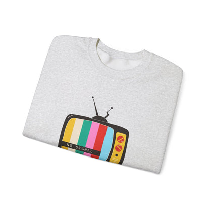 Retro TV Crewneck Sweatshirt, Cozy Casualwear, Perfect for Movie Nights, Gift for Media Lovers, Vintage Aesthetic, Unisex Apparel