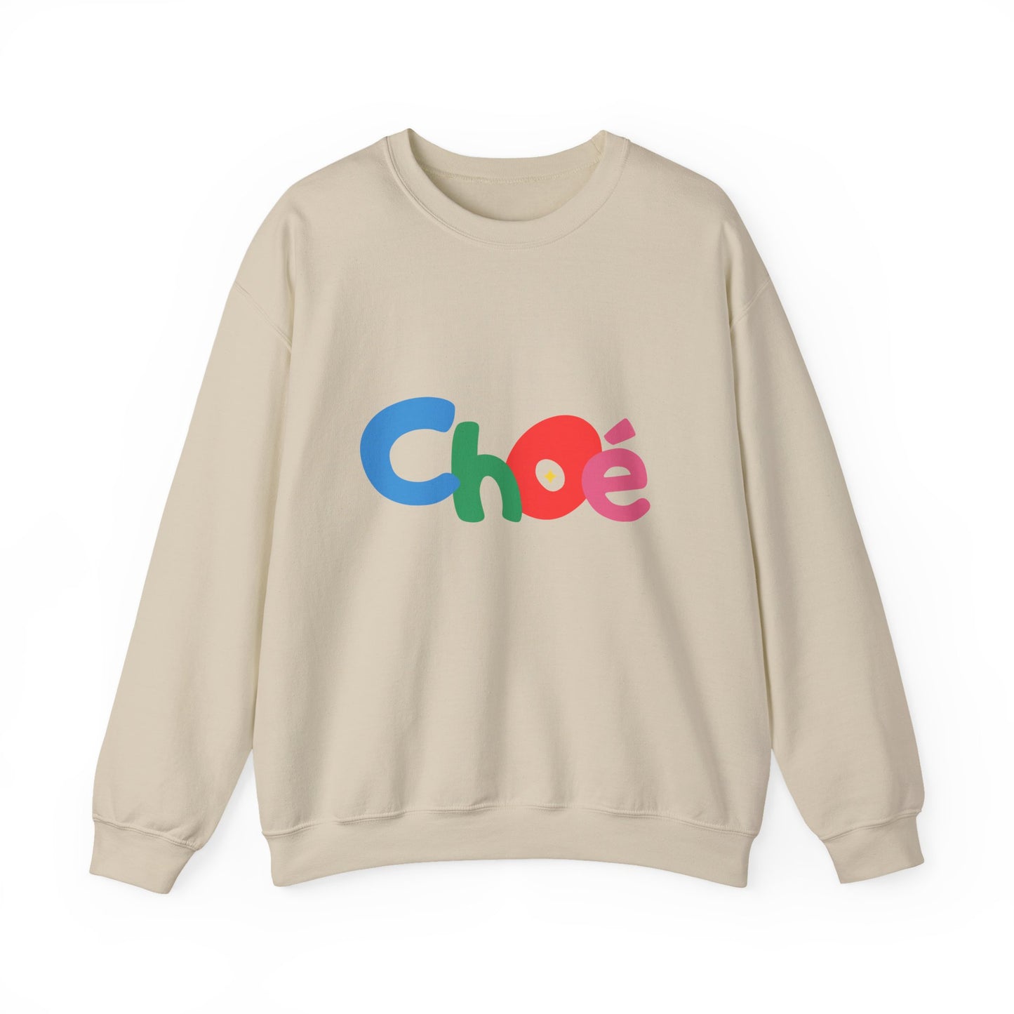 Colorful Chloé Sweatshirt for All Seasons, Unisex Crewneck Sweatshirt, Gift for Her, Trendy Apparel, Cozy Casual Wear, Birthday Gift