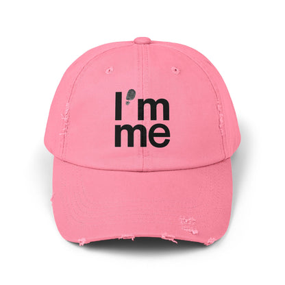 Unisex Distressed Cap - I'm Me Cap, Casual Fashion Hat, Gift for Him/Her, Trendy Streetwear Accessory, Everyday Cap