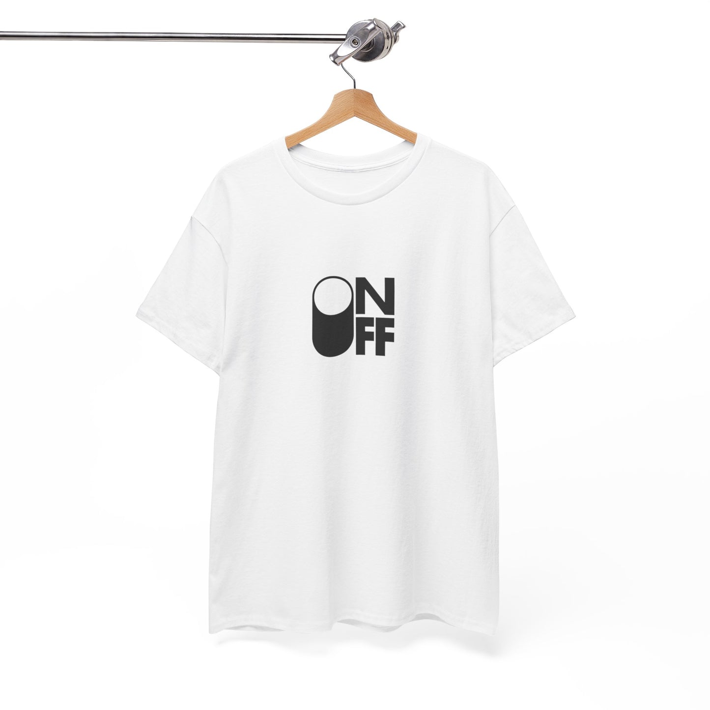 ON/OFF Heavy Cotton Tee - Perfect Gift for Tech Lovers, Casual Wear, Gamer Shirt, Everyday Comfort