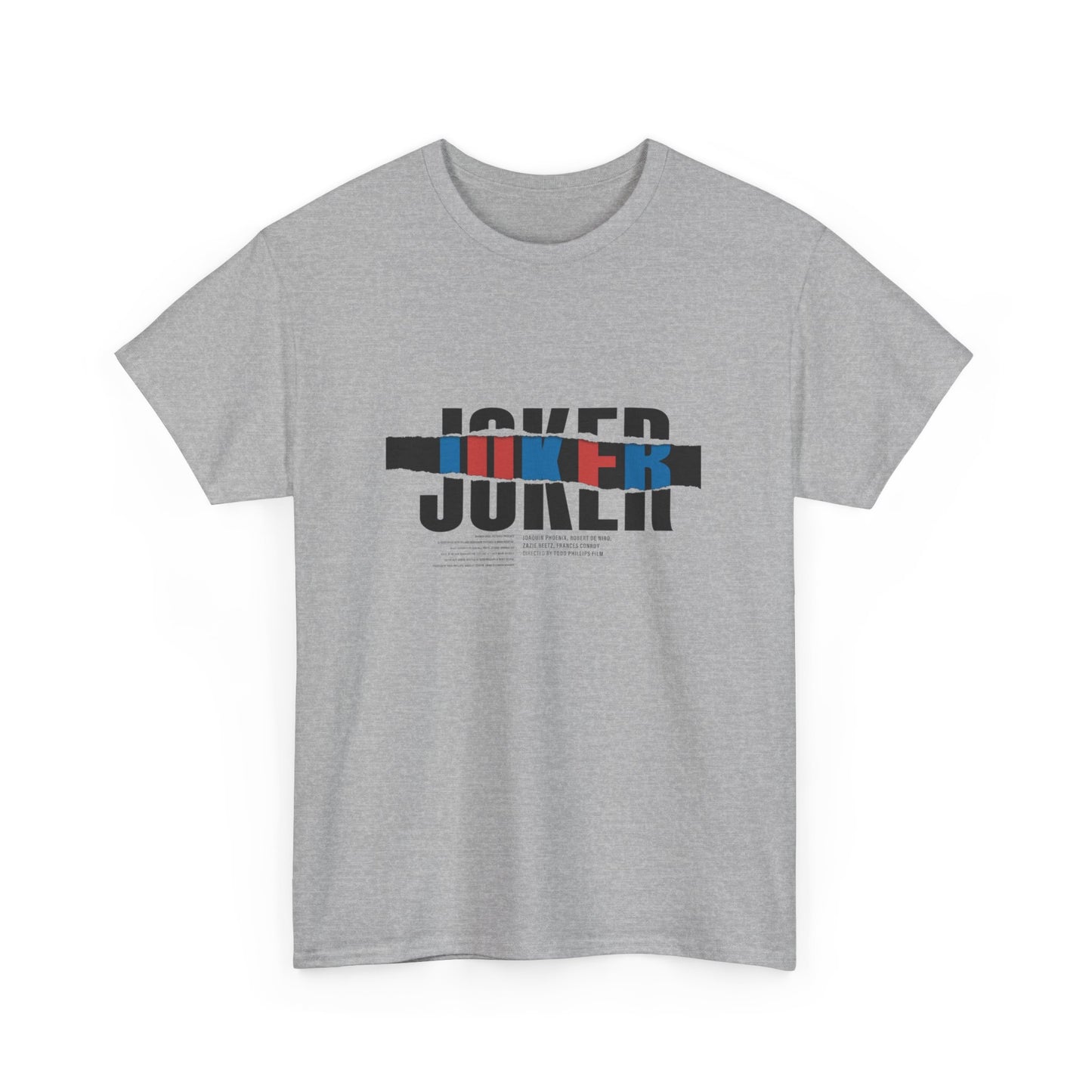 Joker Graphic Tee,  Heavy Cotton Tee, Streetwear Shirt, Casual Wear Tee, Gift for Fans, Movie Merchandise