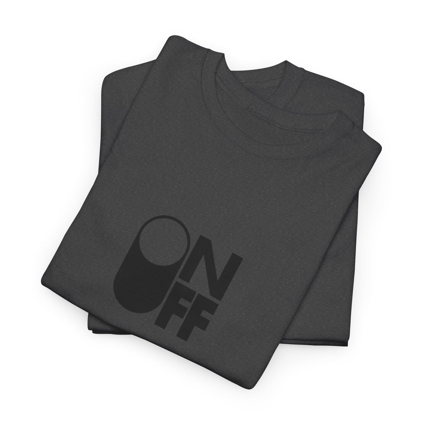 ON/OFF Heavy Cotton Tee - Perfect Gift for Tech Lovers, Casual Wear, Gamer Shirt, Everyday Comfort